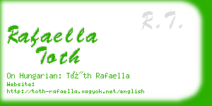 rafaella toth business card